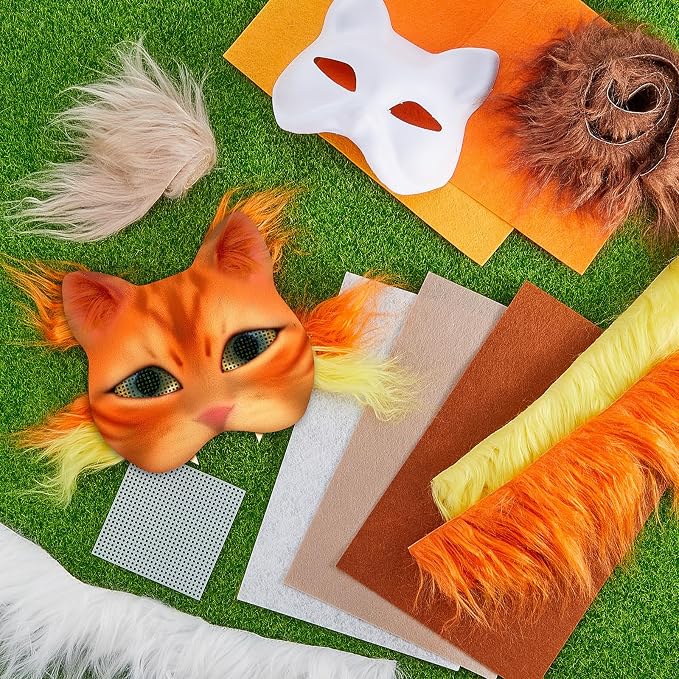 Seenelling DIY Therian Mask Kit Blank Cat Mask