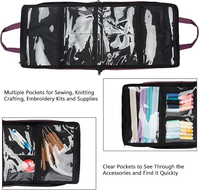 PACMAXI Sewing Accessories Storage Bag, Craft Tools | Roomy carry bag