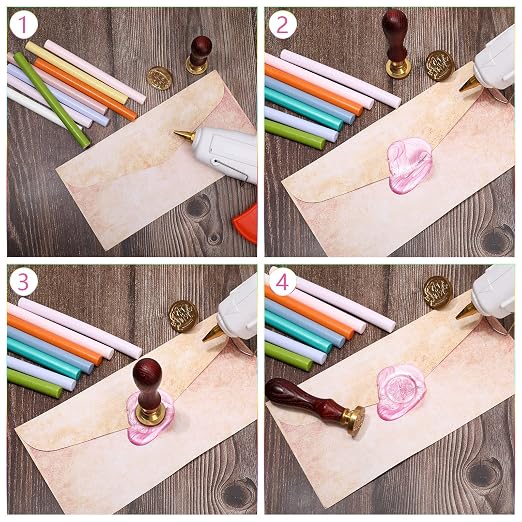 Nuanchu 26 Pieces Glue Gun Sealing Wax Sticks