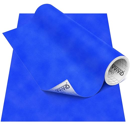 VViViD DECO65 Suede Brilliant Blue Permanent Adhesive Craft Vinyl