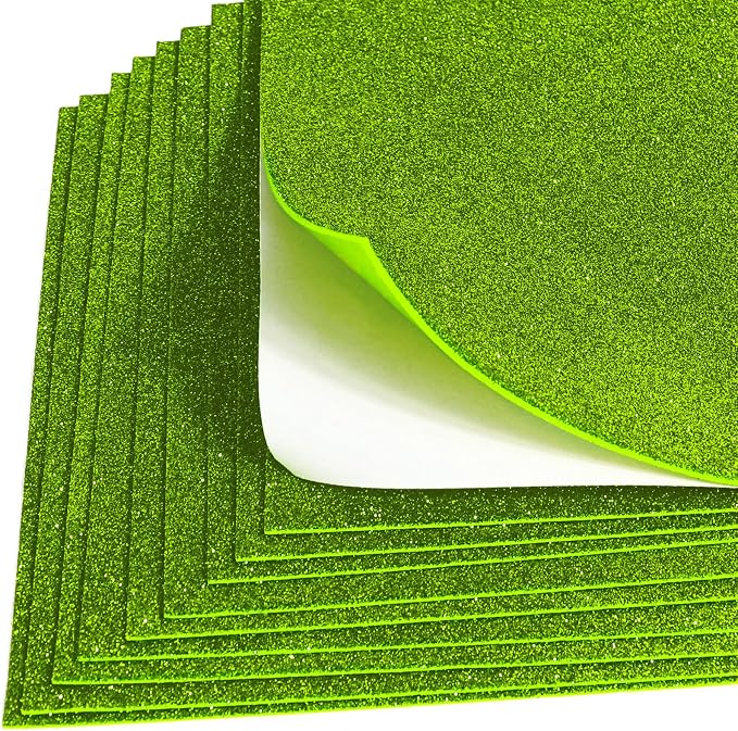 10 Sheets Glitter Cardstock Paper