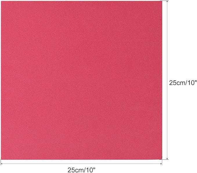 uxcell Red EVA Foam Sheets 10 x 10 Inch 10mm Thickness