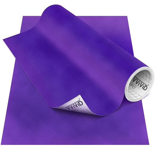 VViViD DECO65 Suede Purple Permanent Adhesive Craft Vinyl