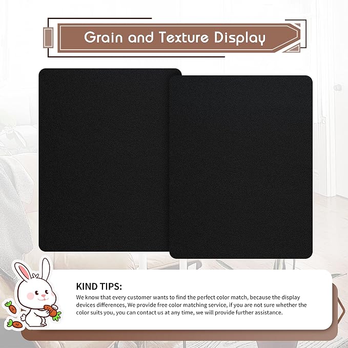 KING MOUNTAIN Leather Repair Patch, 2 Packs 9 x 11 Inches self Adhesive Leather