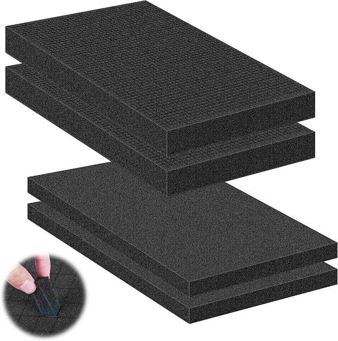 4 Pcs Pick and Pluck Foam Sheets 2 Size Polyurethane Pick Apart Foam Inserts