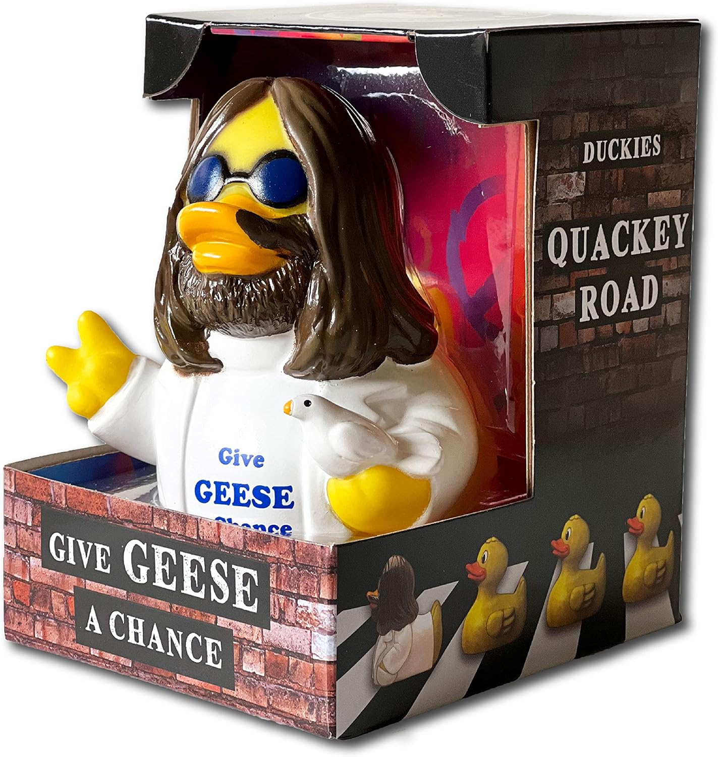 CelebriDucks - Give Geese A Chance - Floating Rubber Ducks - Collectible Bath Toy Gift for Kids & Adults of All Ages