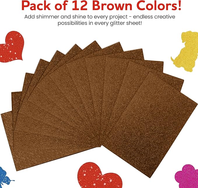Self-Adhesive Glitter EVA Foam Sheets