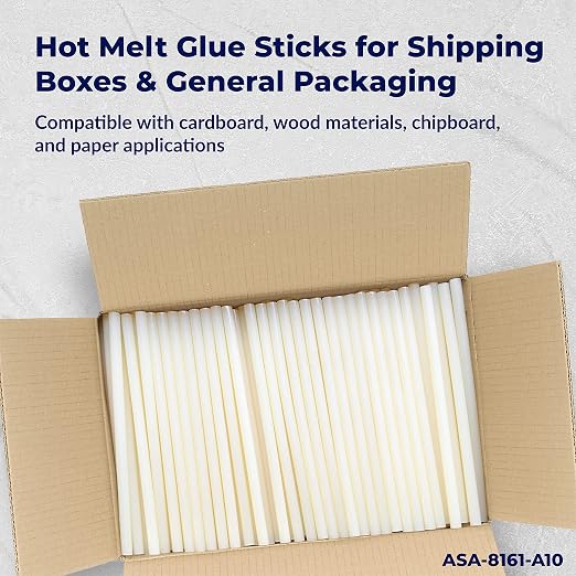 ASA Hot Glue Sticks 7/16” x 10” Full Size Bulk Glue Gun Refills
