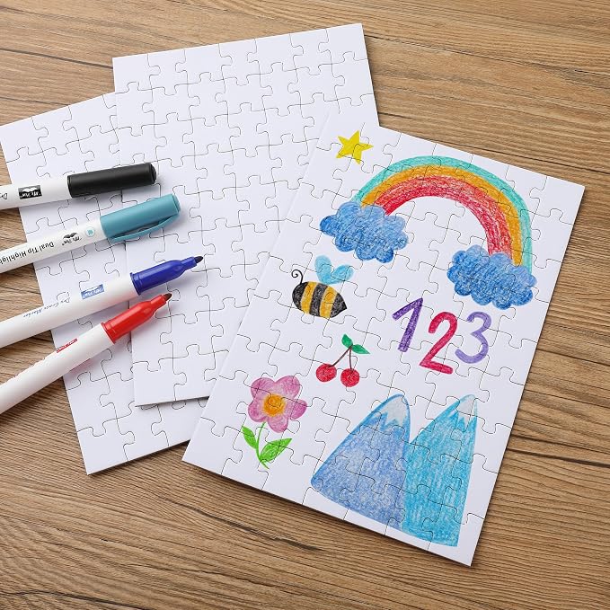 Mr. Pen- Blank Puzzle, 10 Pack, 63 Pieces/Pack, Arts & DIY Crafts