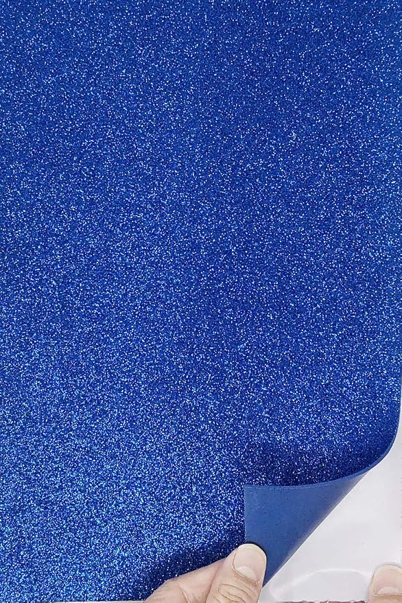 Allgala 12 Pack Glitter EVA Foam Paper 8 x 12inch Sheets-Royal Color Self