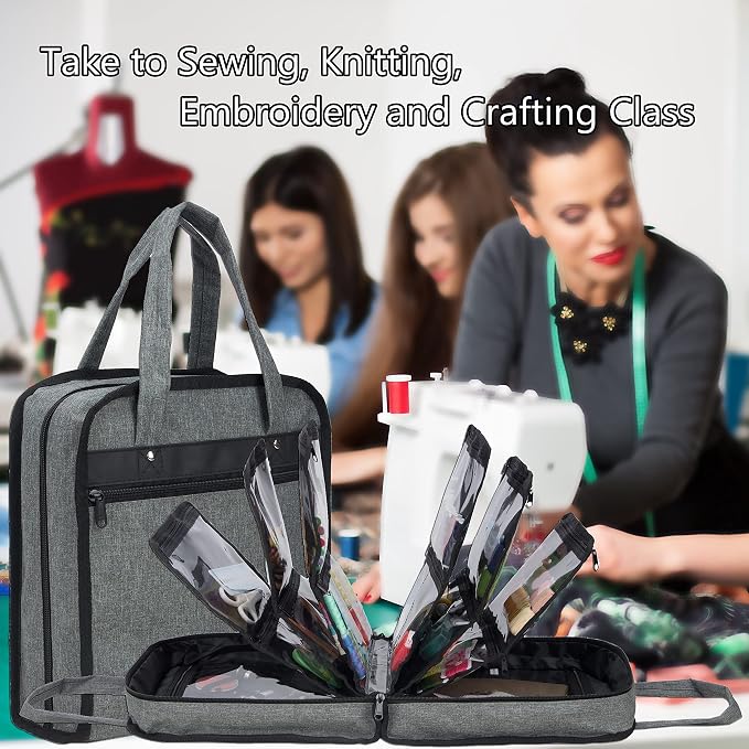 PACMAXI Sewing Accessories Storage Bag, Craft Tools | Roomy carry bag