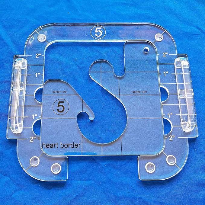 4PCS Free Motion Quilting Template Series 5