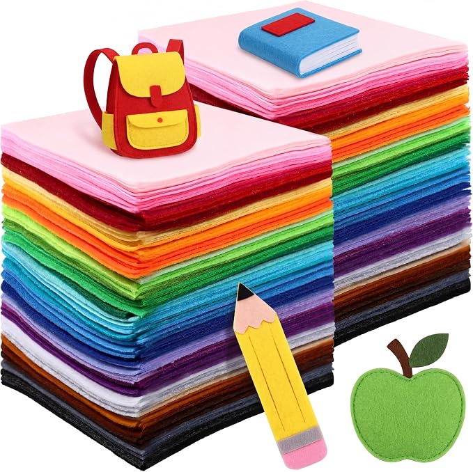 Moukeren 360 Pcs 12 x 12 Inch Felt Sheets Bulk