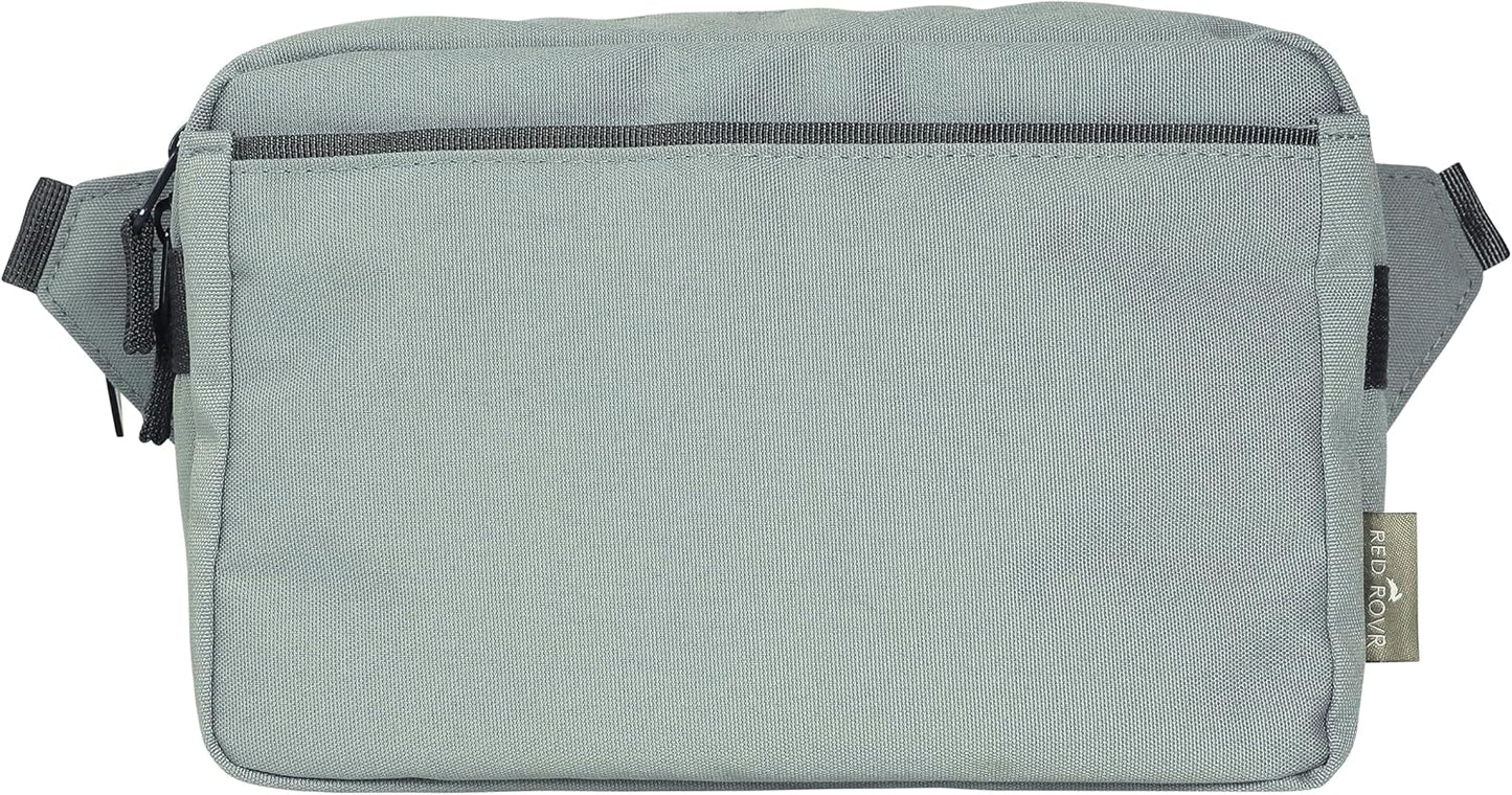 Red Rovr Everyday Joey Belt Bag | Organization & Zipper pockets |Adjustable Strap for All Ages (Sage)