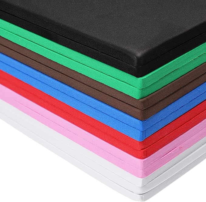 Essentials by Leisure Arts Foam Sheets 9 x 12 Assorted, DIY Art Projects