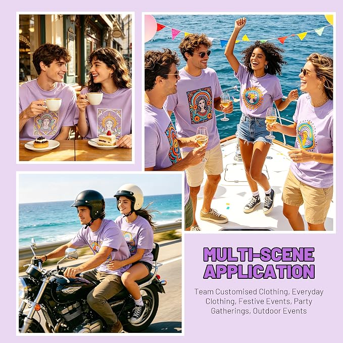 Joyclub 5 PCS Unisex Sublimation Blanks Bulk Polyester T Shirts