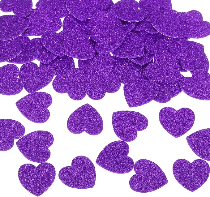 MECCANIXITY 60Pcs Glitter Foam Stickers 1 Inch Self-Adhesive Sparkly