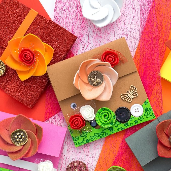 MECCANIXITY Adhesive Felt Sheets, Felt Fabric Crafts Back Adhesive Felt Sheets