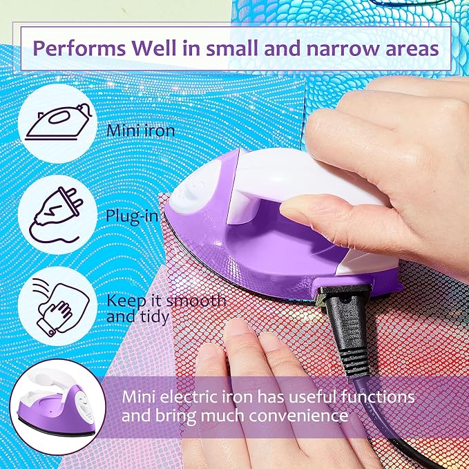 Honoson Mini Craft Iron Mini Heat Press Small Iron 3.93 x 2.36 x 2.76 in