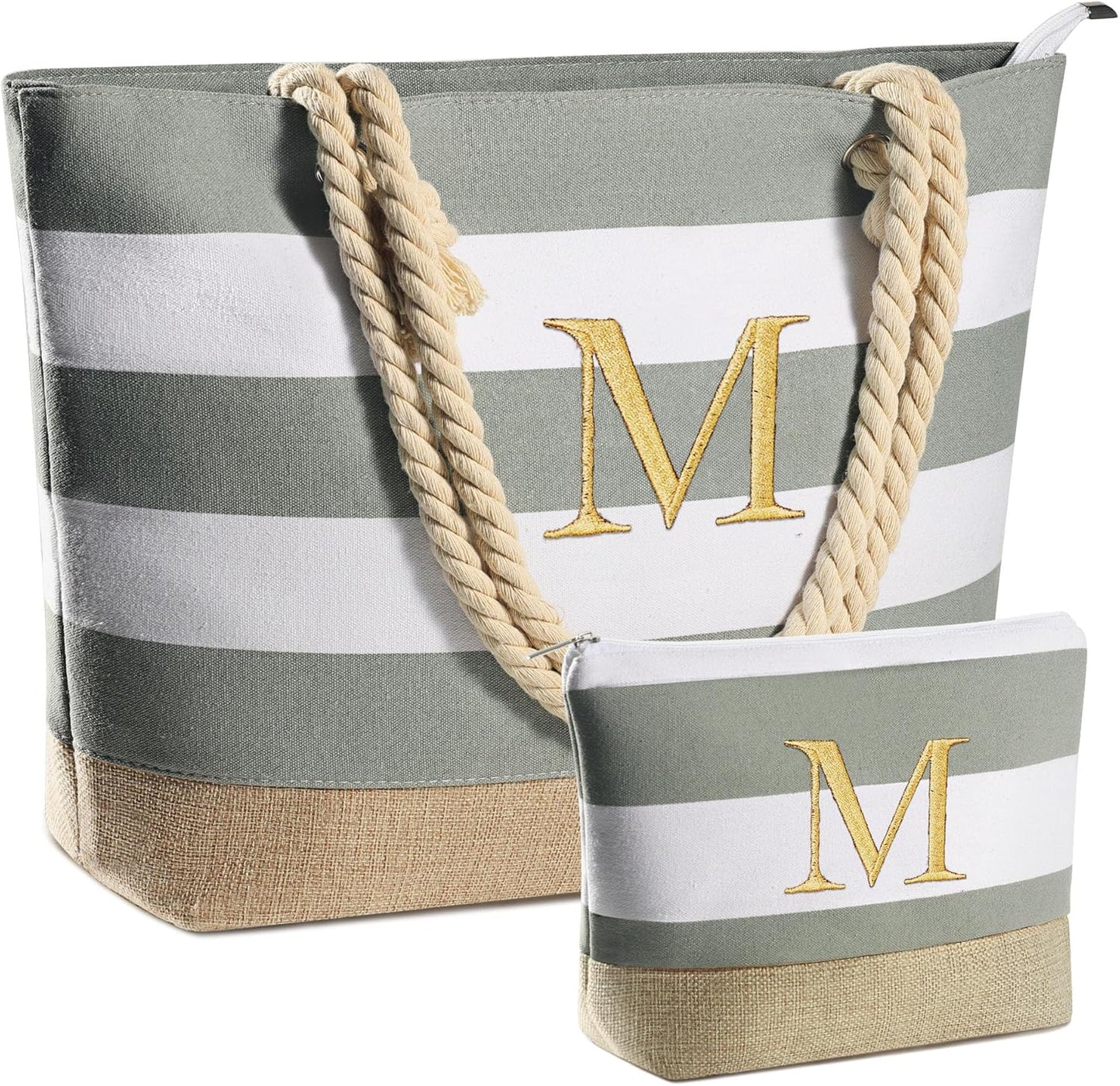 YOOLIFE Beach Bags for Women - Travel Canvas Beach Tote, Pool Waterproof Bag, Travel Essentials, Gifts for Women Birthday