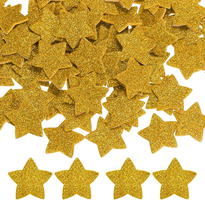 PATIKIL 1.8"x1.8" Star Foam Stickers