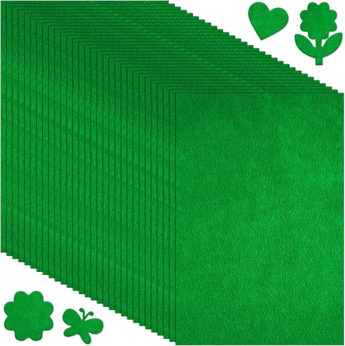 Morcheiong 50 Pcs Felt Fabric Soft Felt Fabric Sheet