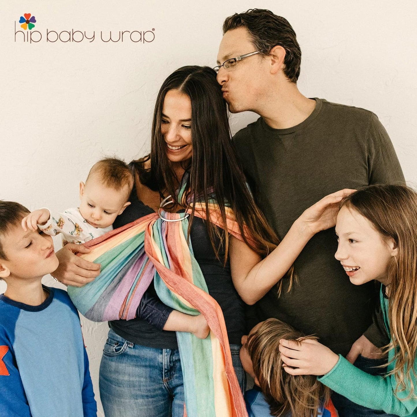 Hip Baby Wrap Ring Sling Baby Carrier for Infants and Toddlers - Beautiful, 100% Soft Cotton Baby Wraps Carrier for Babies 8-35 lbs - Perfect Baby Shower Gifts Moms and Dads - Nursing Cover (Reef)