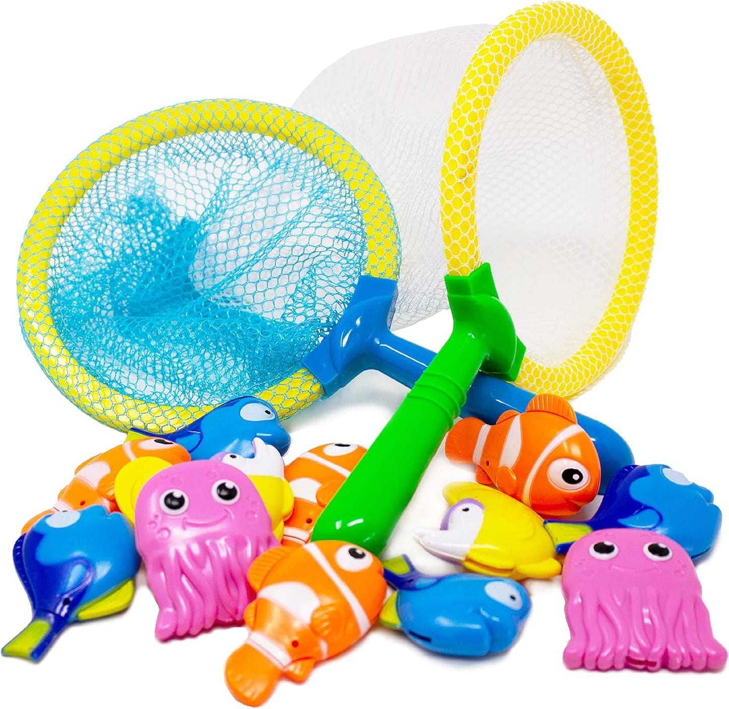 Boley Dive & Grab Fishing Game Set - 14 Pc Sinking Swimming Pool Toys for Kids - Water Games & Bath Toys for Toddlers