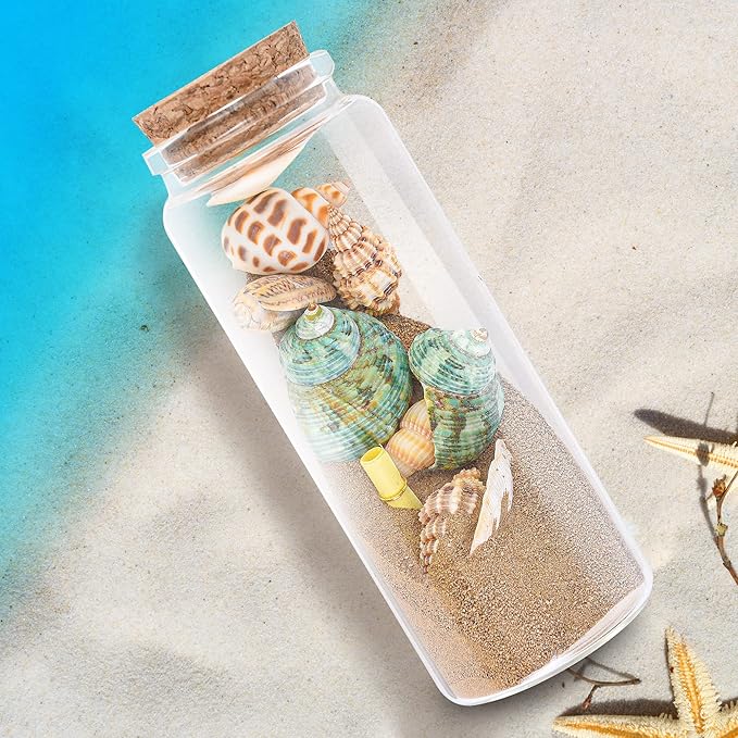 3PC100ML Empty Glass Jars with Cork Stoppers