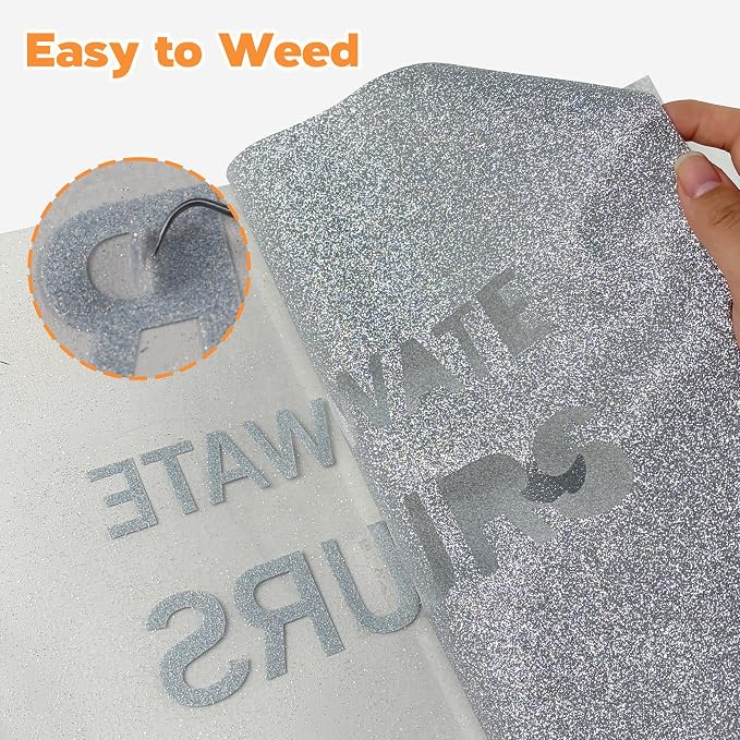 HTVVETUR Glitter Heat Transfer Vinyl