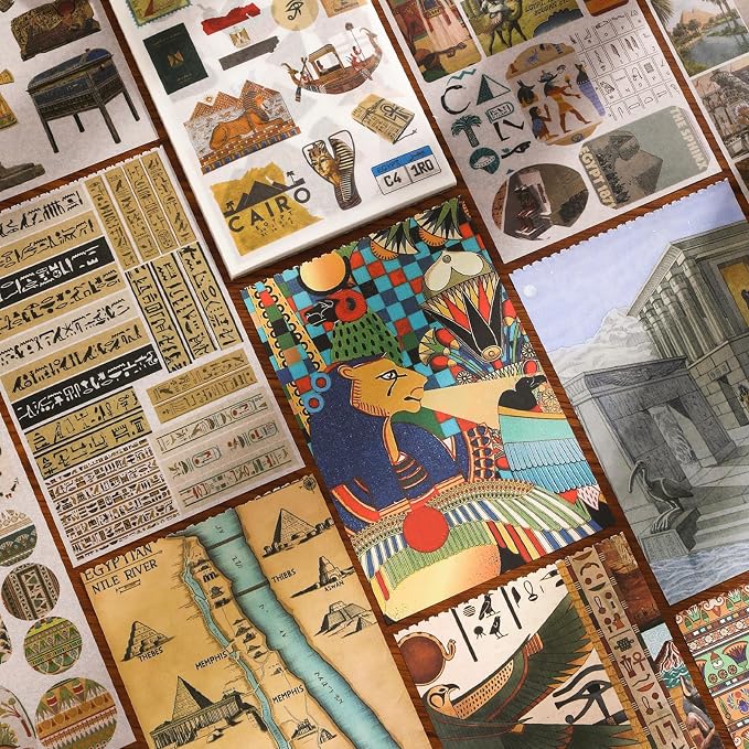 Pre-Cut Vintage Stickers for Journaling, 500+ Scrapbook Stickers and 20 A5