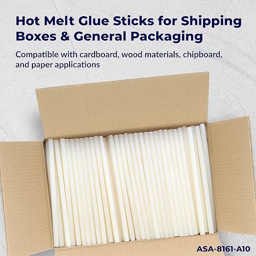 ASA Full Size Hot Glue Sticks – 7/16" x 10"