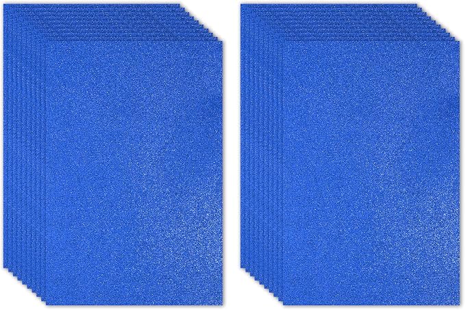 PATIKIL 20 Sheets 2mm Glitter Foam Sheet