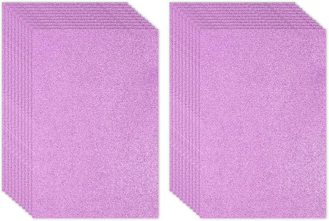 PATIKIL 20 Sheets 2mm Glitter Foam Sheet