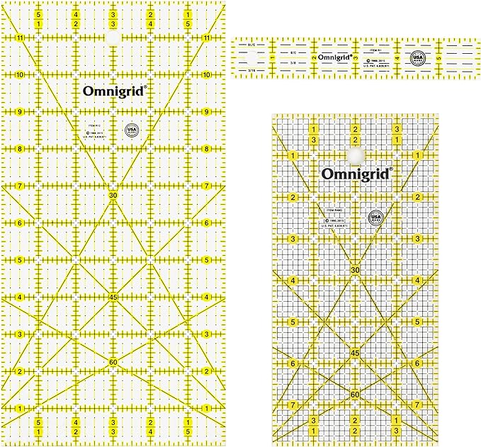 Omnigrid Rectangle Quilting Ruler Value Pack