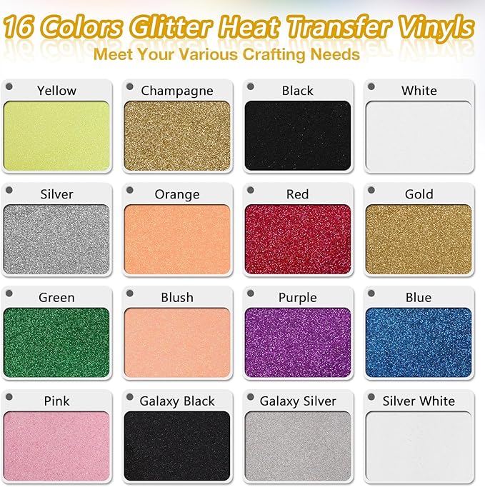 TORC Blue Glitter HTV Blue Heat Transfer Vinyl HTV Rolls