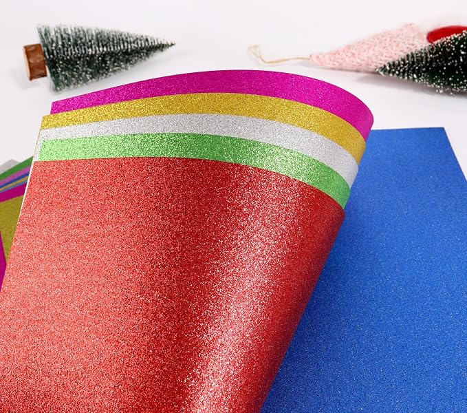 20 Sheets Glitter Decorative Cardstock Paper 30 X 20cm A4 Paper