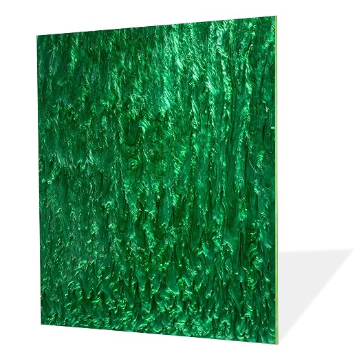 TOEPODO Pearlescent Ripple Cast Acrylic Sheets 1/8inch Thick Marble Acrylic
