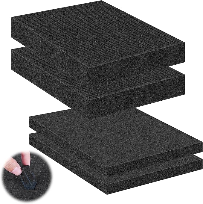 4 Pcs Pick and Pluck Foam Sheets 2 Size Polyurethane Pick Apart Foam Inserts