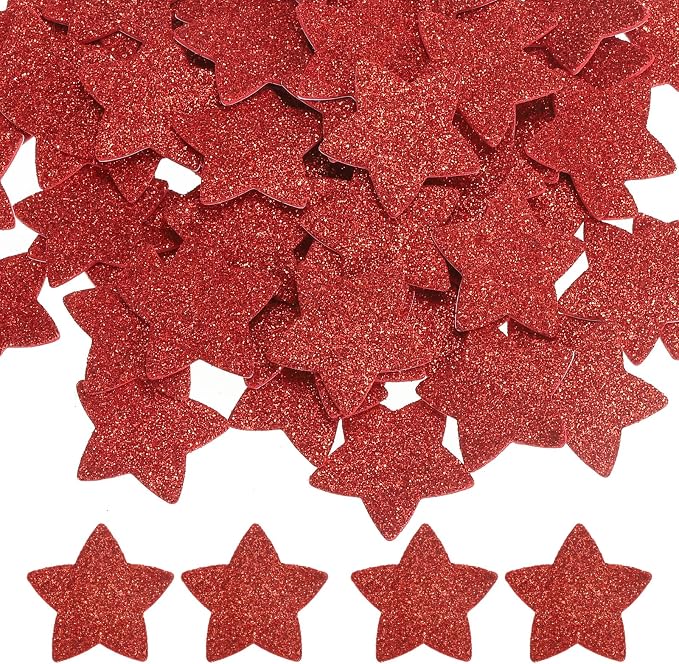 PATIKIL 1.4"x1.4" Star Foam Stickers