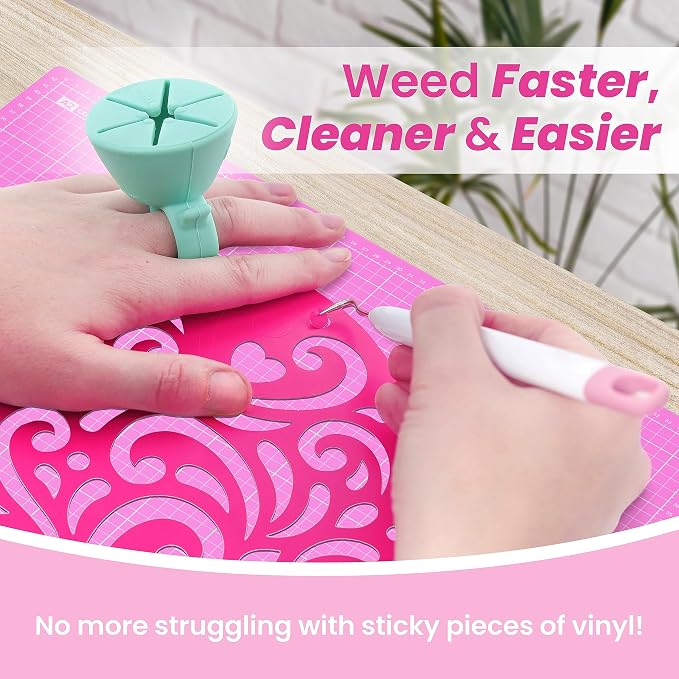 tweexy Craft Vinyl Weeding Scrap Collector Ring | Weeding Tools
