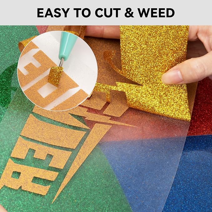 Aoder Glitter Heat Transfer Vinyl