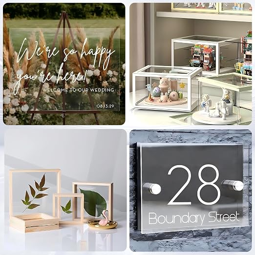 4 Pack 18x24 1/8" Clear Plexiglass Sheets