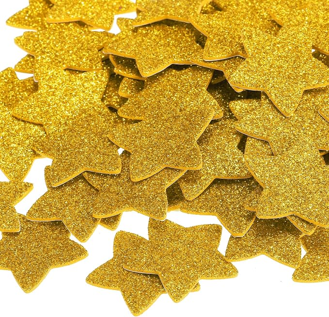 PATIKIL 1.4"x1.4" Star Foam Stickers