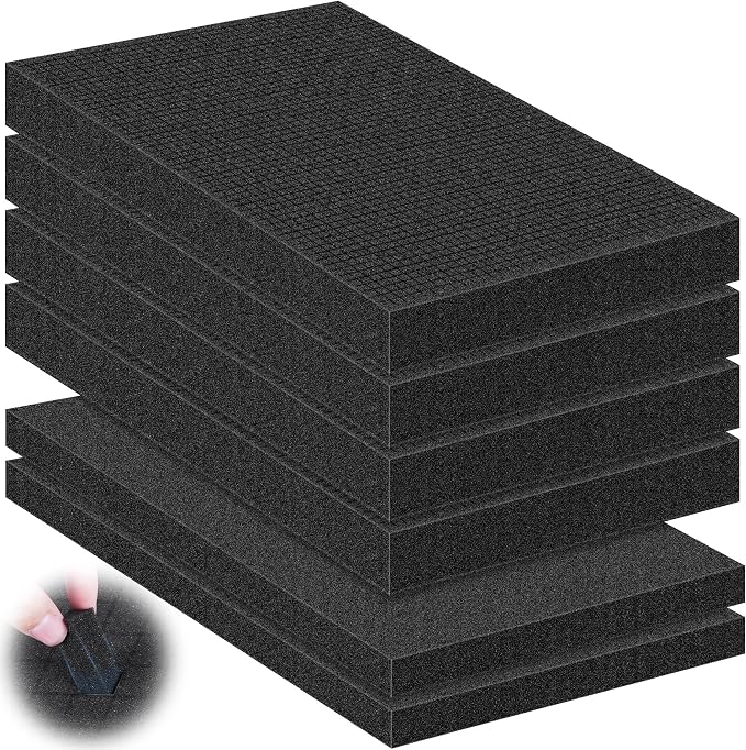 6 Pcs Pick and Pluck Foam Sheets 2 Size Polyurethane Pick Apart Foam Inserts