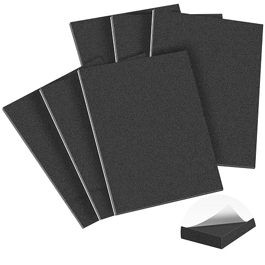 MYFAMIREA 6 PCS Adhesive Foam Padding Sheets Closed Cell Self Adhesive Sticky
