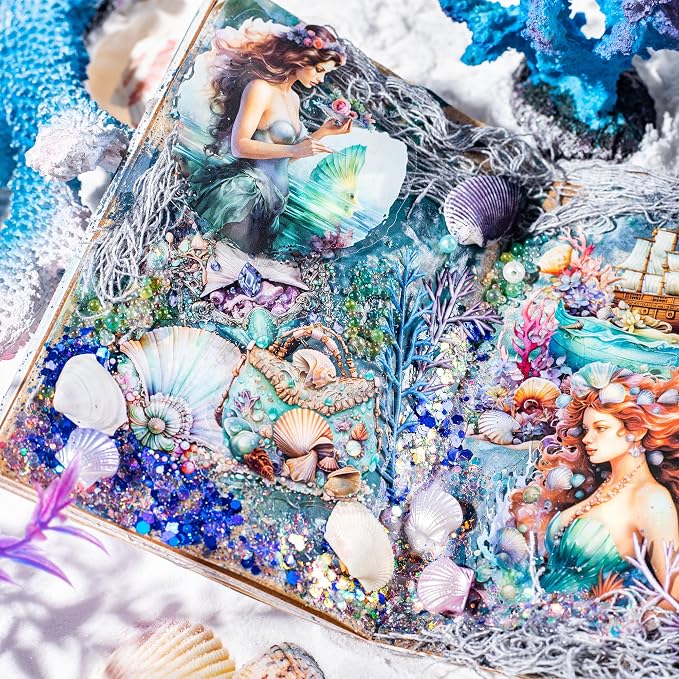 Yoksas Fantasy Sea Ocean Life Mermaid Stickers