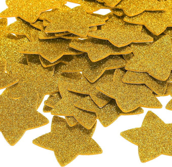 PATIKIL 1.8"x1.8" Star Foam Stickers