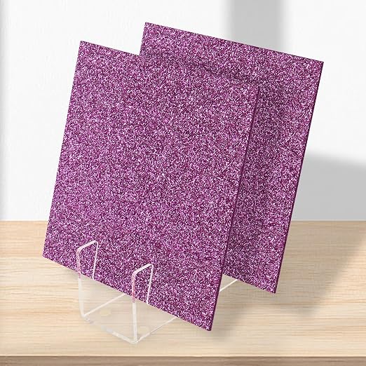 2 PCS 10 x 10 inch Glitter Colored Plexiglass Acrylic Sheets