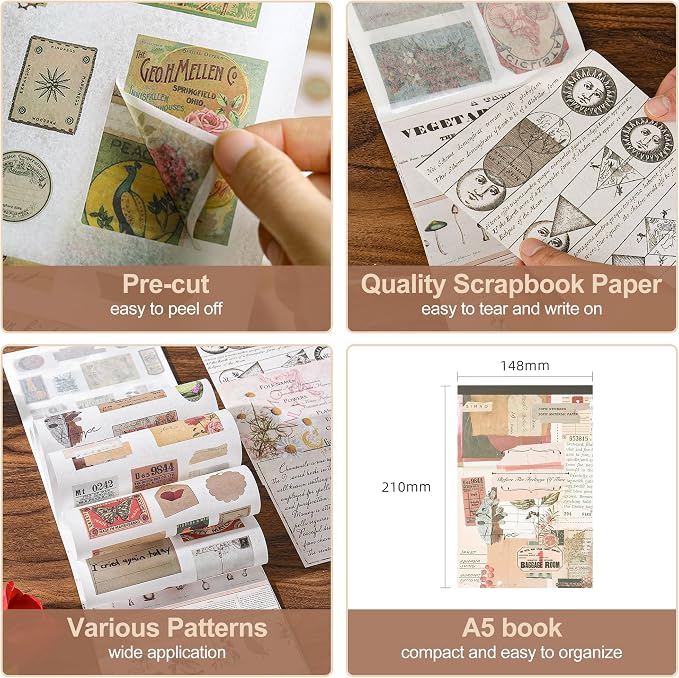 Vintage Journal Stickers